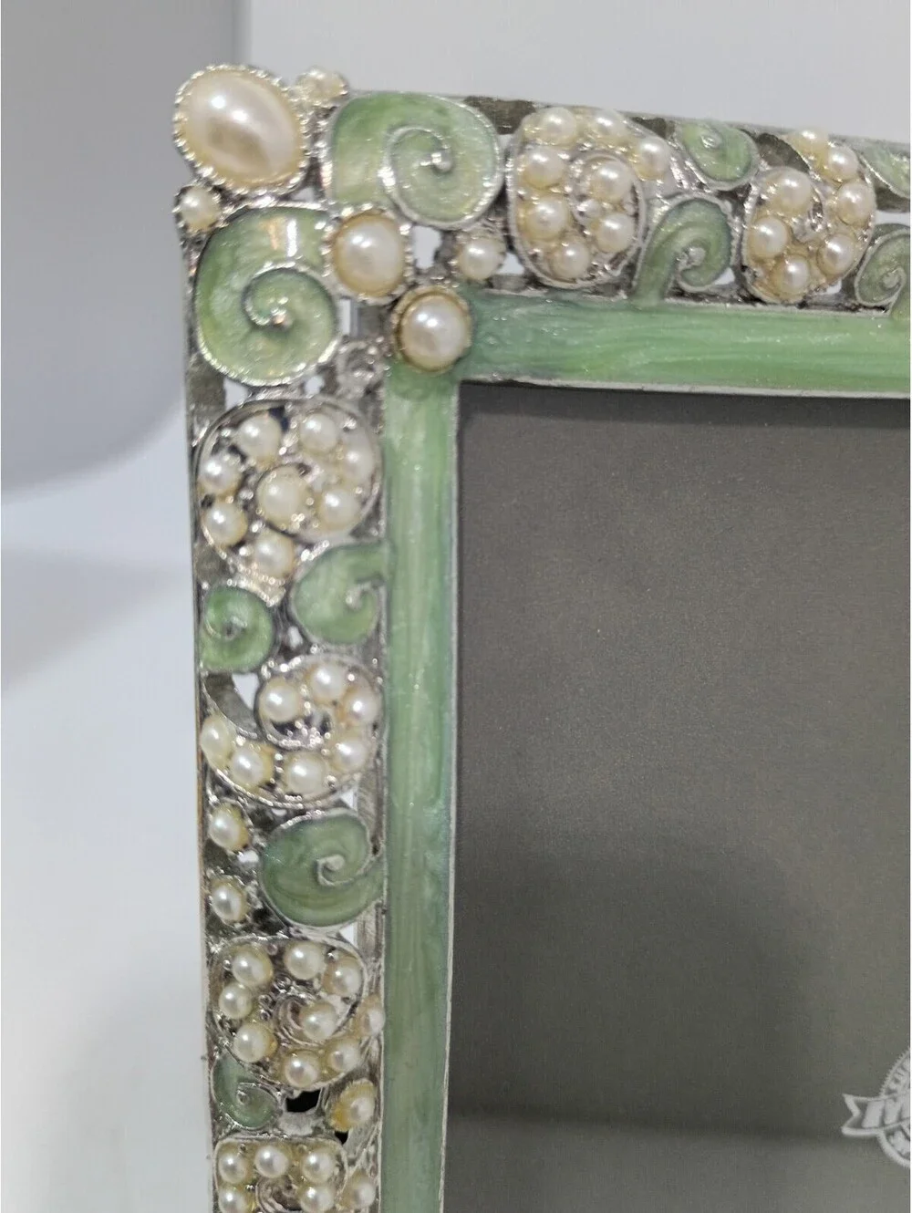 Romantic Shabby Chic Picture Frame Hobby Lobby 4 X 6 Enamel & Pearl